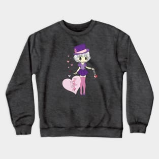 Kawaii Anime Girl Design Crewneck Sweatshirt